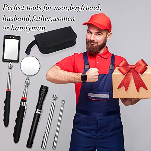 5PCS Telescoping Magnetic Pick-Up Tool Set, Inspection Mirror, Flexible