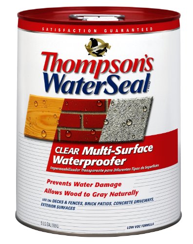Thompson’s WaterSeal Multi-Surface Waterproofer Stain, Clear, 5 Gallon