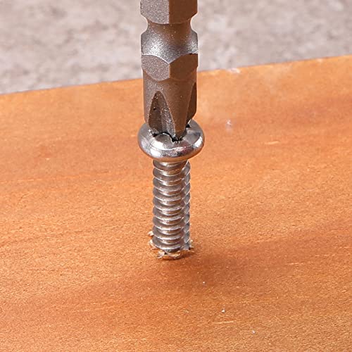 #4 x 5/8" Wood Screw 100Pcs 18-8 (304) Stainless Steel Pan Head Fast Self Tapping Drywall Screws by SG TZH - size: #4 x 5/8"
