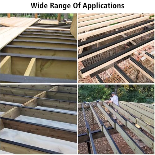 Joist Tape for Decking 2" x 50', Waterproof Tenacious Tape for Joist Protection, Butyl Sealant Tape for Deck Framing, Wood Joists, Beams, and Outdoor Structures, Heavy-Duty Adhesive Backing - size: 2" x 50ft