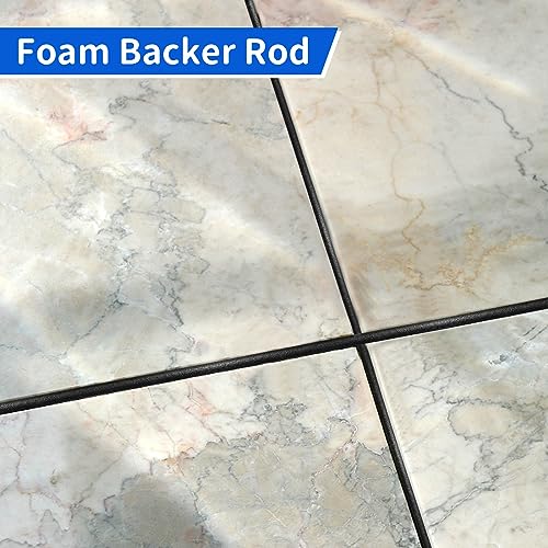 Foam Backer Rod for Gaps Concrete Crack Filler Joints Foam Gap Fillers Caulk Saver Backing Rod Concrete Filler Rope Joint Filler (1/4 Inches x 100 Feet) - size: 1/4 Inches x 100 Feet