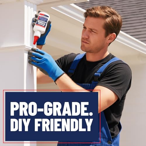 PVC Trim Glue & Adhesive - Dries White, Bonds Fast, Weather & UV Resistant