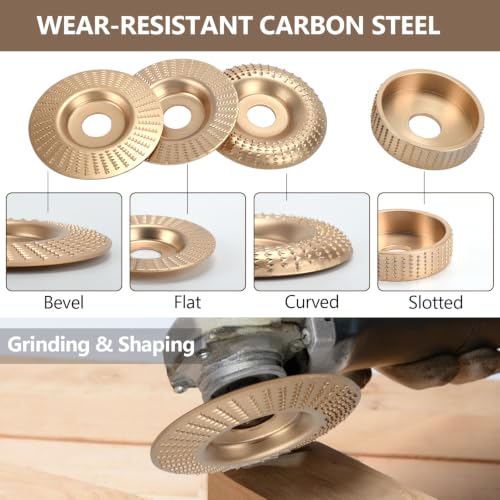 11PCS Angle Grinder Polishing Pad, Wood Carving Disc Set