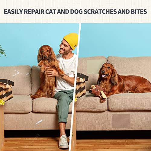 KING MOUNTAIN Canvas Repair Patch 9 x11 Inch 4 Pcs Self-Adhesive Waterproof Fabric Patch for Sofas, Tents, Furniture,Tote Bags, Car Seats (Black) - color: Black, size: Canvas-9"W×11"L-4pcs