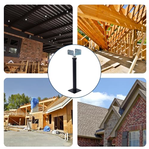4 Pack U-Shaped Floor Jack - Adjustable Steel Beam Support for 4x2, 4x4, 4x6 Joists Heavy Duty Screw Jack with U-Head Telepost & House Jack.15-19 Inch Adjustment Range. - size: 15-19