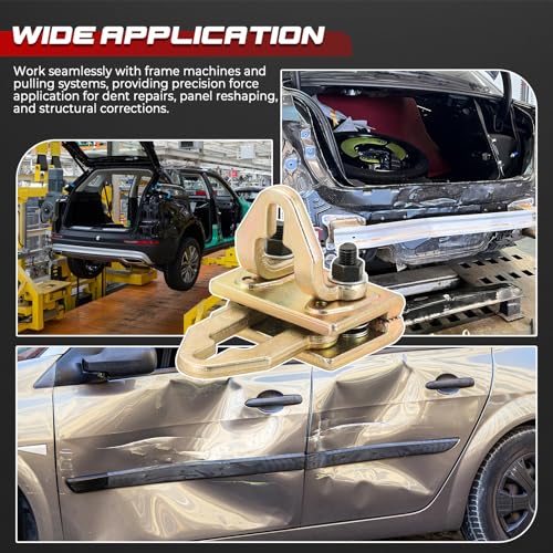 NATGAI Right Angle Auto Body Pulling Clamp 5 Ton Two-Way Self-Tightening