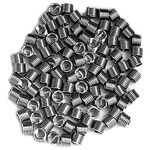 M3 x 0.5mm x 1.5D Helicoil Wire Inner Thread Inserts, Coiled Wire Helical Screws, 304 Stainless Steel, Metric, 100Pcs - size: M3*0.5*1.5d