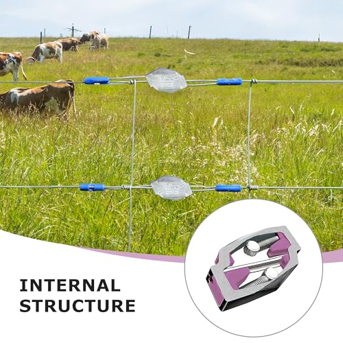 20pcs Small Wire Joiner for Electric Fence Wire, Wire Tensioner Works with 14-10 Gauge Wire, Fence Tools, Wire Tensioning Tool - size: 1.3-2.5mm