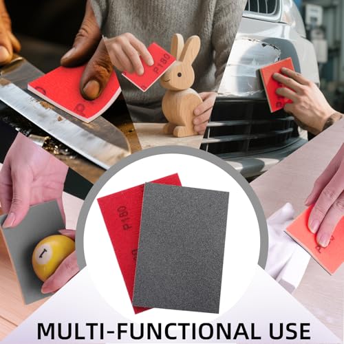 24Pcs Sanding Sponge 2000 Grit Wet Dry Soft Foam Hand Sander Block - size: 24pcs 2000 Grit, style: Aluminum