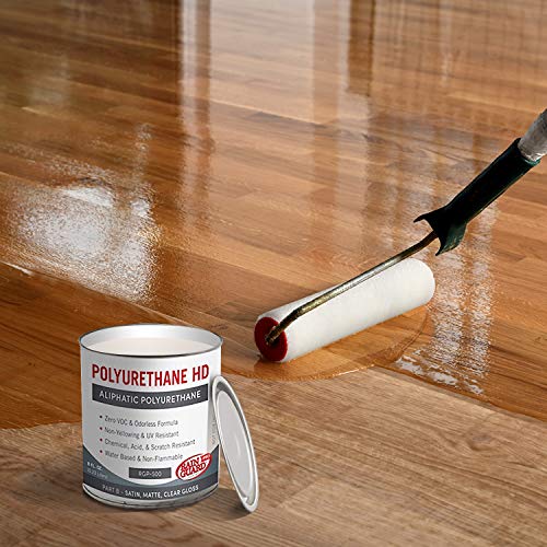 Rain Guard Water Sealers PU-0403 Polyurethane HD IsoFree Clear 2-Part Gloss Finish Ready to USE Covering up to 300 Sq. Ft on New and Older Surfaces. 1 Gallon Kit A and B, Masonry Sealer, Wood Sealer - color: Clear Gloss, size: 1 Gallon (300 Sq. Ft.)