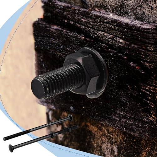 Zonon 24 Sets Carriage Bolt, Black, 1/2 x 10 Inch - color: Black, size: 1/2 x 10 Inch