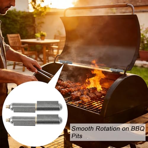 4" BBQ Smoker Bullet Weld on Hinges Heavy Duty Weldable Barrel Hinges Carbon Steel Barrel Hinges for Swing Door, Trailer Ramp, Metal Gate (4 INCH - 4 pcs) - color: 4 INCH - 4 pcs