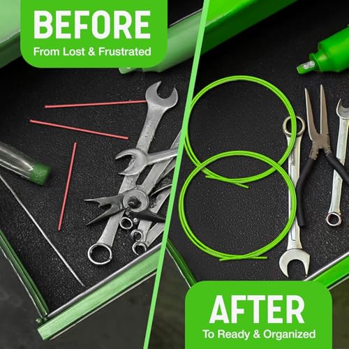 SHOPSTRAW® 50” FlexStraw Aerosol Can Replacement Straws, 2 Pack, Neon Green, Universal Fit for USA-Made Spray Cans, Automotive Sprays, Lubricants, and Household Aerosol Products - color: Neon Green – 50 Inch – Value Pack (2 count)