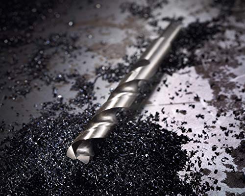BOSCH CO2155B 1-Piece 7/16 in. x 5-1/2 in. Cobalt M42 Metal Drill Bit with Three-Flat Shank for Drilling Applications in Stainless Steel, Cast Iron, Titanium, Light-Gauge Metal, Aluminum (Pack of 4) - size: 7/16 x 5-1/2 in. (Pack of 4)