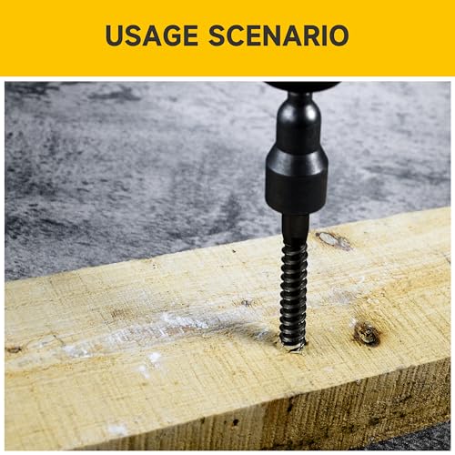 (20Sets) 1/4" x 1" Hex Head Lag Bolts, Heavy Duty Lag Screws with Washers, 304 Stainless Steel Bolts 18-8, Lag Screws Wood Screws, Fully Thread Black Oxide, 1/4 Bolt by Mywish - size: 1/4 x 1" (20 set)