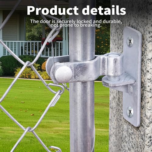 2-Pack Wall Mount Gate Hinges with 5/8 in Male Pin for Fence Posts