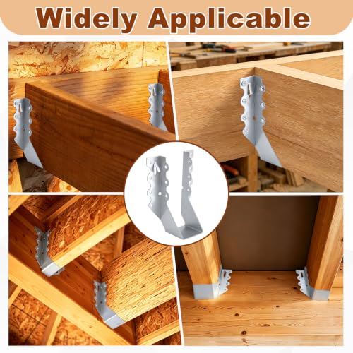 60 Pcs 2x6 Joist Hangers, 20 Gauge Galvanized Carbon Steel