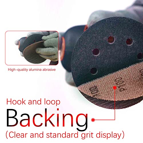 5 Inch Sanding Mesh | Micro Mesh Hook and Loop Sanding Discs | Dust Free Net Sandpaper | 50 Pack 80 Grit | Wet and Dry Sanding Screen | Anti-Clog and Last Longer - style: 80 Grit