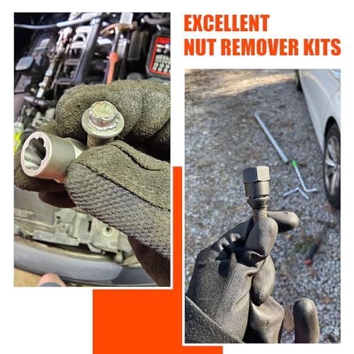 Bolt Extractor Kit,13Pcs Stripped Bolt Extractor Set for Impact Bolt&Nut - size: 14 PCS