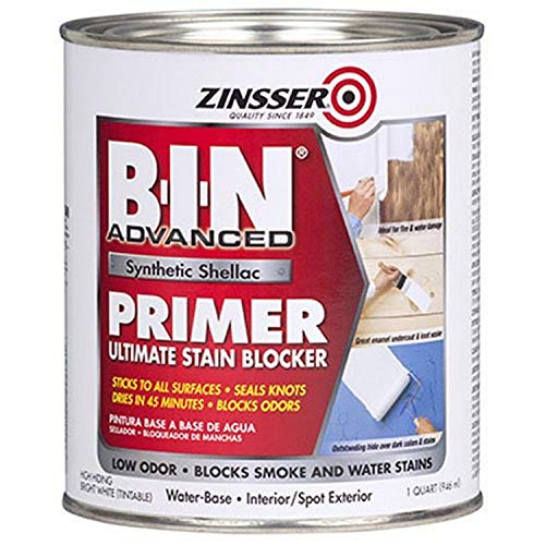 RUST-OLEUM 1 qt Zinsser 271009 White Zinsser, B-I-N Advanced Synthetic Shellac Primer Pack of 1 - size: 32 Fl Oz (Pack of 1)