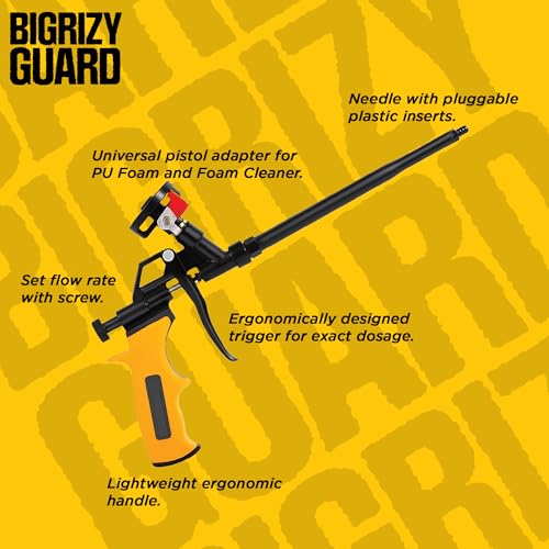 Spray Foam Insulation Kit, 12 Pack, Cleaner, Gun, Gear Set - size: 12 Pack Set, style: Insulation Foam