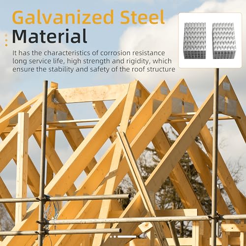 20 Pack 6x4 inch Truss Mending Plate Compatible with 8mm Nail Teeth - size: 6x4 inch