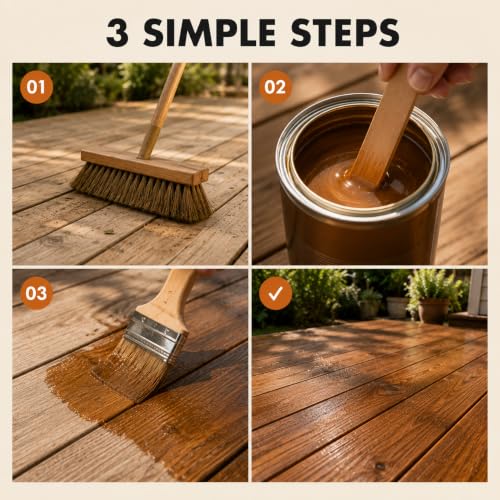 Clear Wood Sealer and Stain - Waterproof & Wood Hardwax Oil, 1gal - color: Clear, size: 1 Gallon