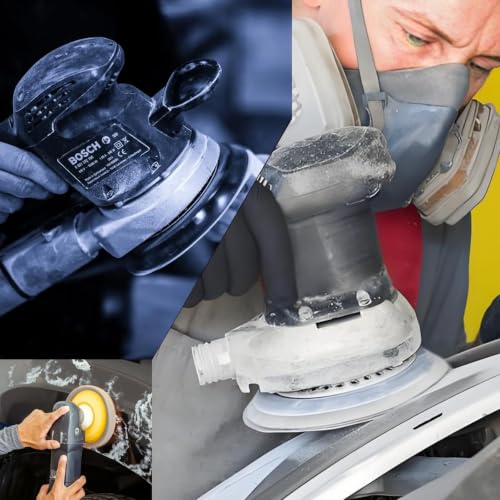 5 Inch 120Pcs Sanding Discs Hook & Loop 8 Holes Wet Dry Sandpaper 180 240 320 400 600 800 1000 1500 2000 3000 Assortment Grits Silicon Carbide Orbital Sander with Interface Pad for Wood Auto Metal