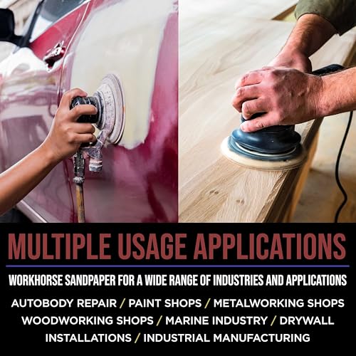 ProductionShop Premium 400 Grit 5" Gold Sanding Discs, 8-Hole Pattern, Box of 100 - Dustless Hook & Loop Backing Sandpaper for DA & Random Orbital Sanders, Sand Auto Paint, Wood Woodworking Furniture - style: 400 Grit