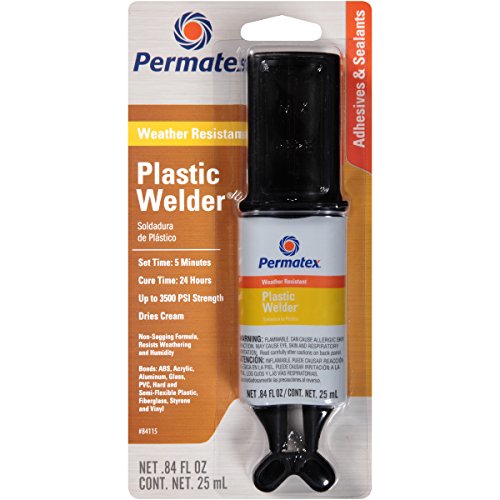 Permatex 84115-12PK PermaPoxy 5 Minute Plastic Weld, 0.84 oz. (Pack of 12) - size: 0.84 Fl Oz (Pack of 12)