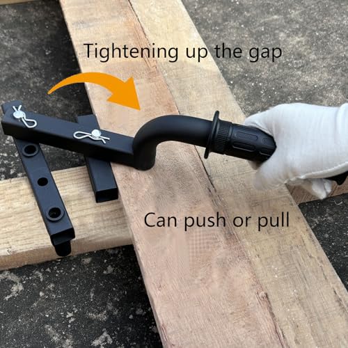Deck Board Straightening Tool, Adjustable Deck Board Bending Tool to Tighten up The Gaps, Universal Fit for Wood Deck