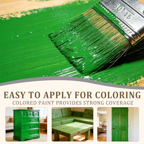 Green Wood Paint & Preservative - Natural Wood Stain for Decks, Fences, Furniture | Non-Toxic, Guards Against Rot | Safe for Kids, Pets, Gardens | Indoor & Outdoor Use (Green, 18 Fl.Oz)