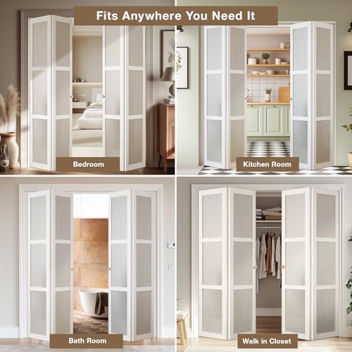 Bifold Door Hardware Kit, 24-Inch Bi-fold Closet Door Track Kit Bifold Closet Door Hardware Kit Folding Door Hardware Repair Replacement Tool Kit - size: 24 Inch Track