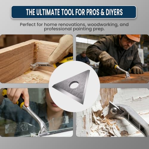 LU&MN Carbide Scraper Replacement Blades, 1" Triangle, 10 Pcs - style: 1"Triangle