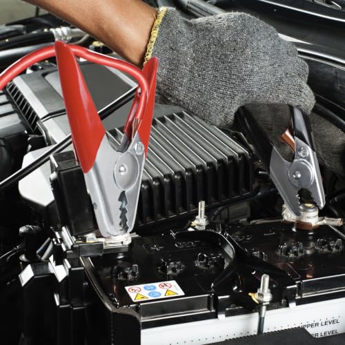 Jumper Cable Clamps Heavy Duty 4 Pcs, Battery Clamps 1100A Jumper Cable Ends 6 Inch Battery Charger Ends Alligator Clips Electrical for Replacement Under 0 AWG Wires 12V/24V by XIOGZAXI - color: 2 Pair
