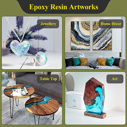 TAKIMO 2 Gallon 3×UV Resistant Resin Kit,No Bubble & Crystal Clear Epoxy Resin for Coating, Casting, Table Top,DIY, Bar Top, River Tables, Resin Art, Wood with High Gloss Finish - size: 2 Gallon UV Resistant Epoxy Kit