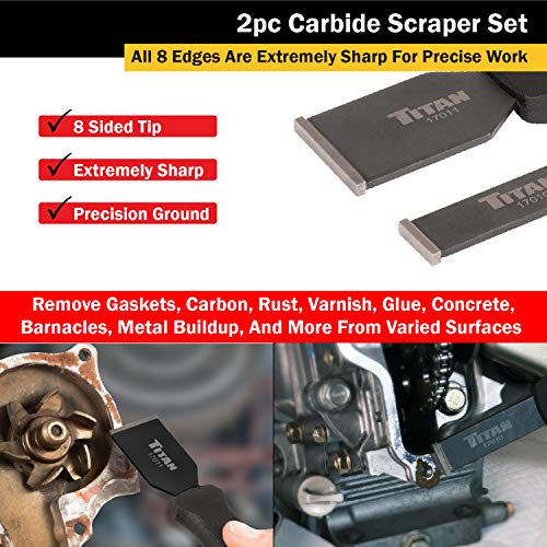 Titan 17016 2-Piece Carbide Scraper Set - style: 2-Piece Set