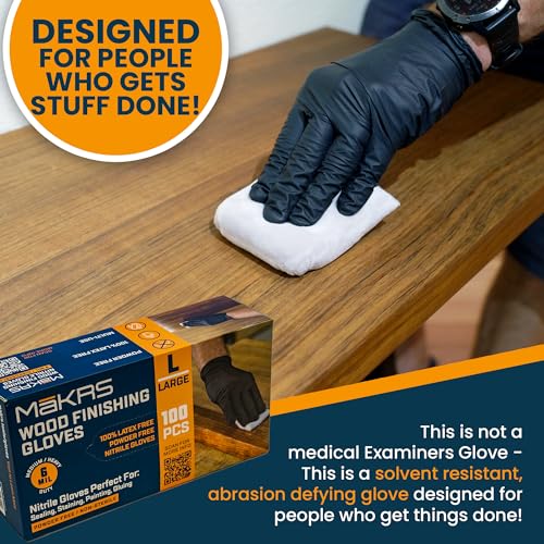 MāKRS Nitrile Finishing Gloves, Large, 100 Count