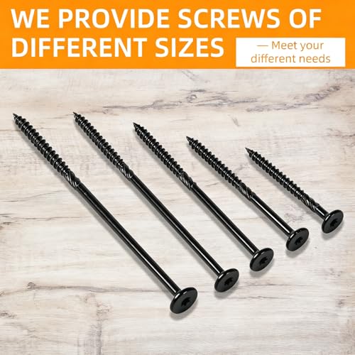 200Pcs Lag Screws #14 x 3 Inch, Heavy Duty Structural Wood Screws, Star Drive Decking Screw, Wooden Timber Screw for Timber Log Landscaping Wood with T30 Star Bit, Washer Head - size: #14 x 3"