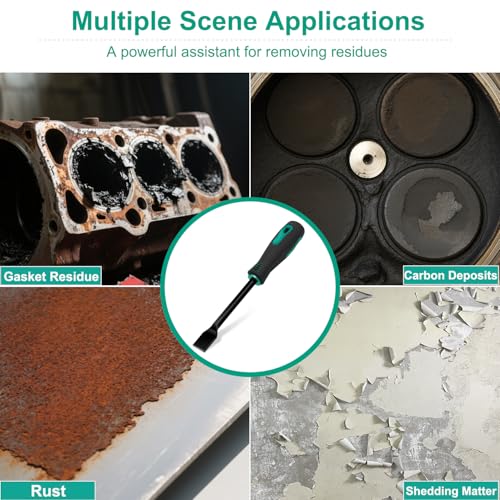 Scraper Head Gasket Scraper, High Hardness Chrome Vanadium Steel with Non-Slip Rubber Handle Scraper, Gasket Scraper for Removing Gaskets,Rust, Paint,Varnish (1 '') - size: 1 ''