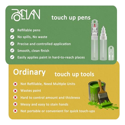 20ml Touch Up Paint Pen&Oil Pen with brush,tip&shaker ball,Refillable 3-Pack,Mess-Free Repair for Walls,Furniture&Lubricating Gears/Chains,Precise Application,Paint Repair Tool for Home Improvement
