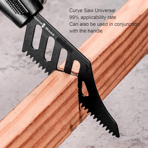 Flush Cutting Jigsaw Blades High Carbon Steel 3-Sided Teeth Design for Plywood Drywall and Plastic 5 Pieces