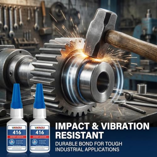 416 Super Bonder Instant Adhesive Clear for High Temp & Vibration 20g Suitable for Metal Plastic and Rubber 4 Pack - size: 416, style: 4 Pack