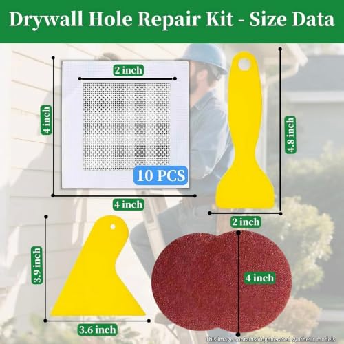 Drywall Repairs Patch Kit, Wall Patch Repair Kit, Drywall Hole Repair Patch