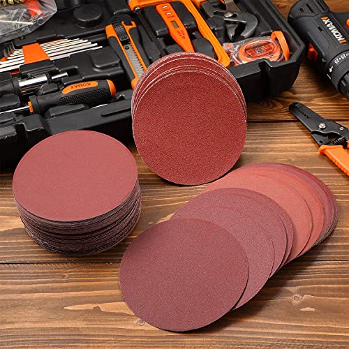 12-inch PSA Sanding Discs 60 Grits NO-Hole Self Stick Adhesive Back Aluminum Oxide Sanding Discs for Orbital Sander 8Pcs - style: 60 Grit / 12 inch