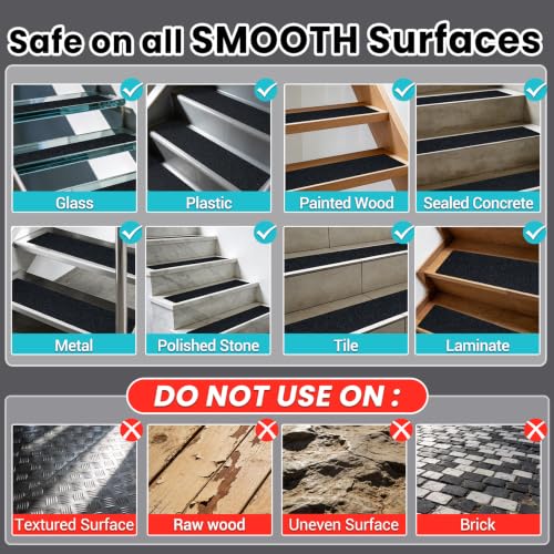 Anti Slip Tape 5" x 35' - Waterproof Grip Tape for Indoor/Outdoor - size: 5" X 35'