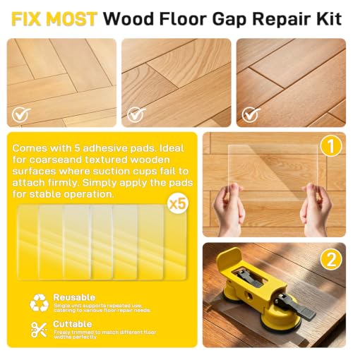 Floor Gap Fixer Tool, Heavy Duty Suction Cup Tool, Laminate Flooring Tools