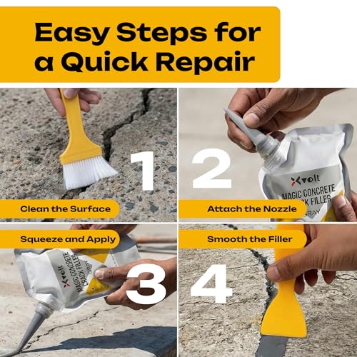 Concrete Crack Filler - Self-Leveling Sealant (2-Pack)