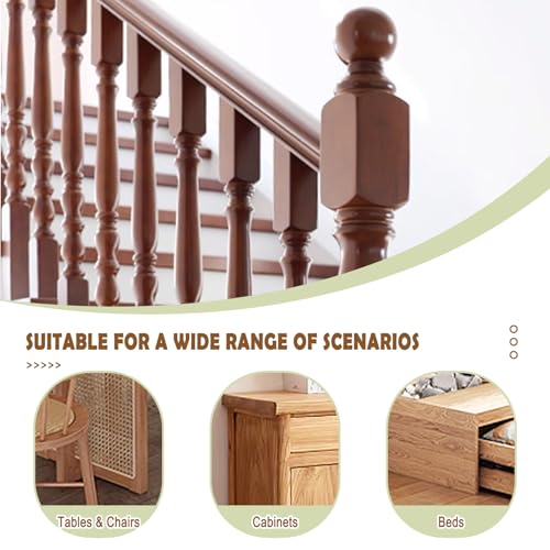 20pcs 40mmx35mm/1.5''x1.3''(Cover DiaxHole Dia) Stair Plugs,Beech Wood Screw Hole Covers,Button Top Screw Hole Plugs,Decorative Wooden for Woodworking - size: 40mmx35mm