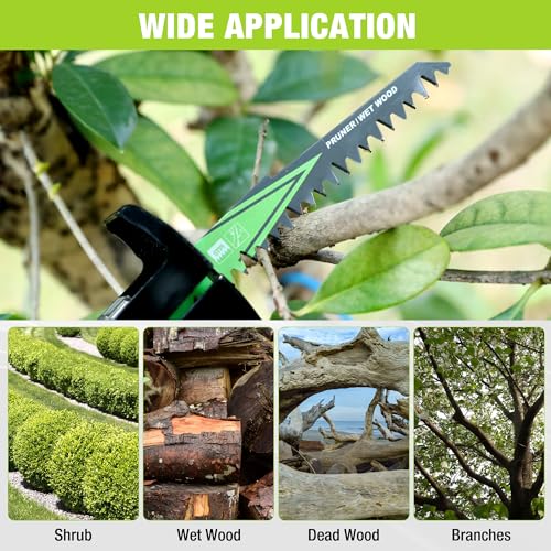 WORKPRO Wood Pruning Reciprocating Saw Blade Set, 6" & 9", 5TPI, 10-Piece - size: 6 & 9 Inch
